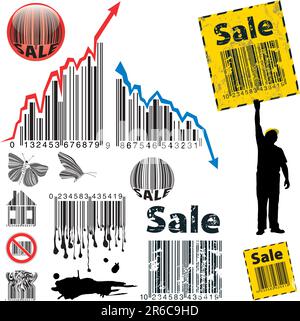 Barcode-Diagramm Stock Vektor