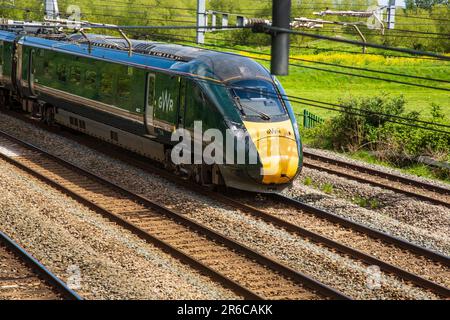 Great Western Klasse 802 durch Magor, Südwales Stockfoto