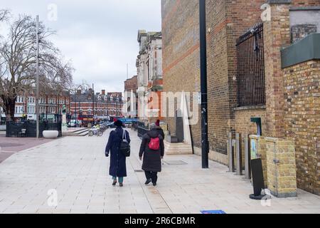 Brixton, London - März 2023: Black Cultural Archives Center am Windrush Square Stockfoto