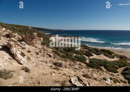 Cape Naturaliste Landzunge im Südwesten Westaustraliens an der Geographe Bay, dem nördlichsten Punkt der Leeuwin-Naturaliste Ride Stockfoto