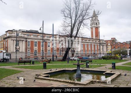 LONDON, MÄRZ 2023: Lambeth London Borough Council Town Hall-Gebäude in Brixton, Südwest-London Stockfoto