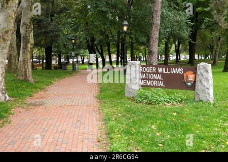 Providence, Rhode Island, USA - 5. Oktober 2022: Roger Williams National Memorial Stockfoto