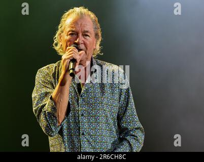 Solvesborg, Schweden, 8. Juni, 2023. Tag 2 Deep Purple (GB) tritt beim Sweden Rock Festival auf. Ian Gillan - Vocals Credit: Peo Mšller/Alamy Live News Stockfoto
