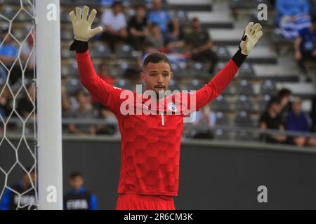 La Plata, Argentinien. 08. Juni 2023. Tomer Tzarfati von Israel, während des Spiels zwischen Uruguay und Israel zur Halbfinale der FIFA U-20 Fußball-Weltmeisterschaft Argentinien 2023, am 08. Juni im Ciudad de La Plata Stadion in La Plata, Argentinien. Foto: Pool Pelaez Burga/DiaEsportivo/DiaEsportivo/Alamy Live News Kredit: DiaEsportivo/Alamy Live News Stockfoto