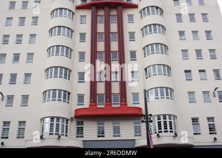 Das ehemalige Belvedere Hotel in Glasgow (jetzt ein Apartmentblock) Stockfoto