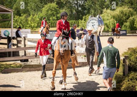 Momente im thunderbird Show Park Stockfoto