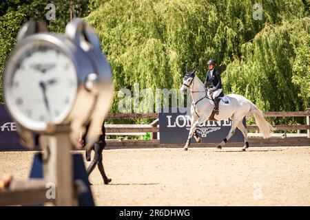 Momente im thunderbird Show Park Stockfoto