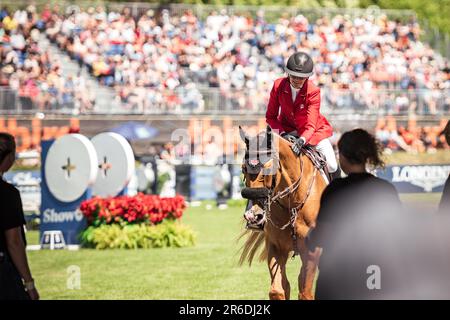 Momente im thunderbird Show Park Stockfoto