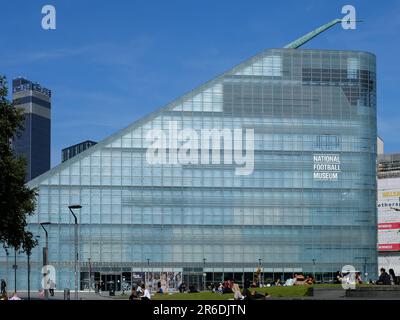National Football Museum, Manchester, Großbritannien Stockfoto