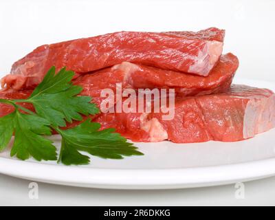 Frisches rohes Rindfleisch Stockfoto