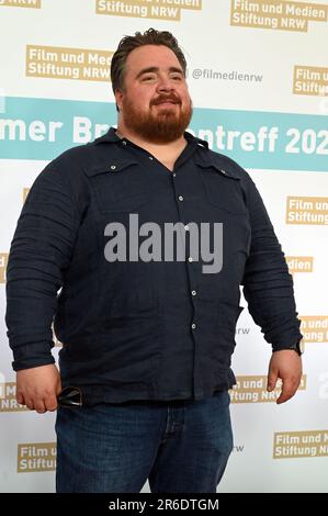 Köln, Deutschland. 06. Juni 2023. Der Schauspieler Tristan Seith nimmt an der Sommertagung 2023 der Film and Media Foundation NRW Credit Teil: Horst Galuschka/dpa/Alamy Live News Stockfoto