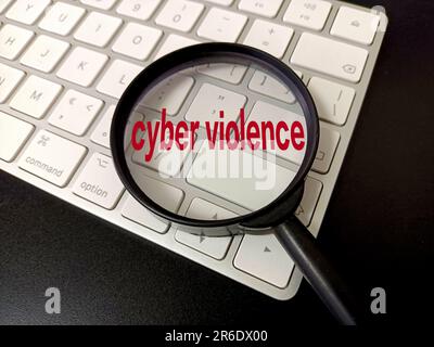 Illustration: Cyber Violence, 9. Juni 2023, Suqian City, Provinz Jiangsu, China. Stockfoto