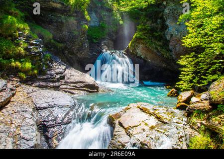 Reichenbach Falls, Berner Oberland, Schweiz Stockfoto