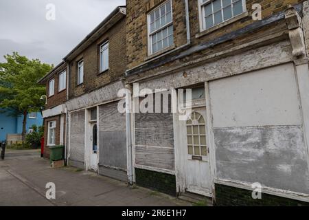 „Bluetown“, Sheerness, Hafenstadt auf der Isle of Sheppey, Insel vor der Nordküste von Kent, England, angrenzend an die Themsenmündung, England, Großbritannien Stockfoto