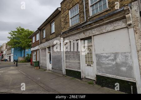 „Bluetown“, Sheerness, Hafenstadt auf der Isle of Sheppey, Insel vor der Nordküste von Kent, England, angrenzend an die Themsenmündung, England, Großbritannien Stockfoto