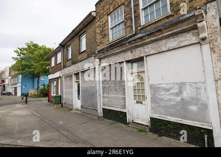 „Bluetown“, Sheerness, Hafenstadt auf der Isle of Sheppey, Insel vor der Nordküste von Kent, England, angrenzend an die Themsenmündung, England, Großbritannien Stockfoto