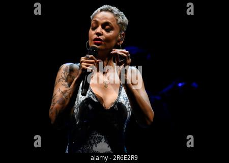 Rom, Italien. 07. Juni 2023. Mariza während der Vorschau von Womad Rome, am 7. Juni 2023 im Cavea des Auditoriums Parco della Musica, Rom, Italien. (Foto: Domenico Cippitelli/NurPhoto) Kredit: NurPhoto SRL/Alamy Live News Stockfoto