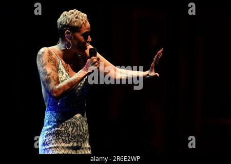 Rom, Italien. 07. Juni 2023. Mariza während der Vorschau von Womad Rome, am 7. Juni 2023 im Cavea des Auditoriums Parco della Musica, Rom, Italien. (Foto: Domenico Cippitelli/NurPhoto) Kredit: NurPhoto SRL/Alamy Live News Stockfoto