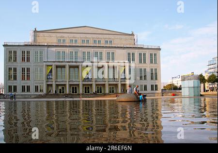 Oper Leipzig, Deutschland, Oper in Leipzig Stockfoto