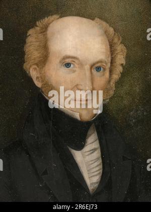 Martin Van Buren. Datum: c. 1837. Aquarell auf Elfenbein. MUSEUM: NATIONALE PORTRÄTGALERIE. Stockfoto