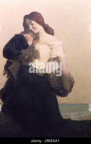 Die Glückliche Mutter. Öl auf Segeltuch. Datum: 1913. Museum: Smithsonian American Art Museum. Stockfoto