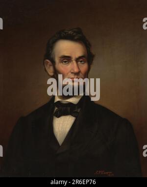 Abraham Lincoln. Datum: 1865. Öl auf Segeltuch. MUSEUM: NATIONALE PORTRÄTGALERIE. Stockfoto