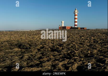 Fuerteventura, Kanarische Inseln, El Cotillo, Leuchtturm, Faro de El Toston, Museo de la Pesca Tradicional, Spanien Stockfoto