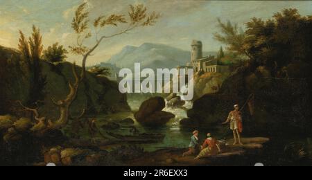 Klassische Landschaft. Öl auf Holz. Datum: 1822-1826. Museum: Smithsonian American Art Museum. Stockfoto