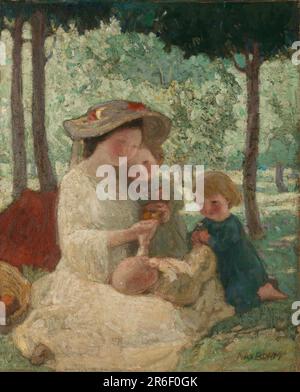 Frühling in Frankreich. Öl auf Segeltuch. Datum: Ca. 1923. Museum: Smithsonian American Art Museum. Stockfoto