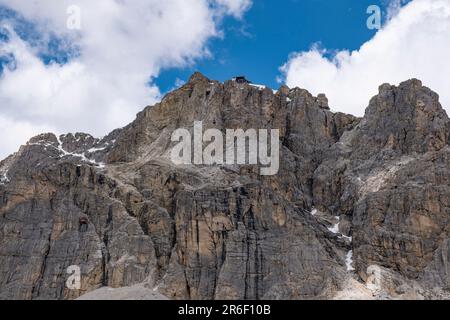 Landschaft des Lagazuoi in den dolomiten Stockfoto