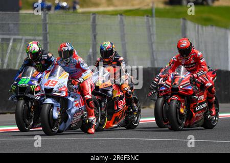 Mugello, Italien. 09. Juni 2023. Mugello International Circuit, Mugello, Italien Rider's bei den Starttests während der Free Practice MotoGP Grand Prix von Italien - MotoGP World Championship Credit: Live Media Publishing Group/Alamy Live News Stockfoto