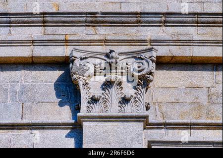 Die Kirche Lapa in Porto, Portugal, architektonische Merkmale Stockfoto