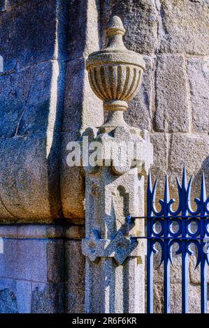 Die Kirche Lapa in Porto, Portugal, architektonische Merkmale Stockfoto