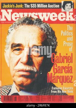 Titelseite der Newsweek mit Gabriel García Márquez kolumbianischem Schriftsteller. Mai 6 1996 Stockfoto