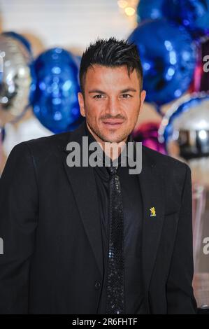 Peter Andre feiert die Veröffentlichung von „BBC Children in Need POP Goes the Musical“ in den Kensington Roof Gardens. Kredit: Euan Cherry Stockfoto