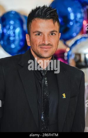 Peter Andre feiert die Veröffentlichung von „BBC Children in Need POP Goes the Musical“ in den Kensington Roof Gardens. Kredit: Euan Cherry Stockfoto