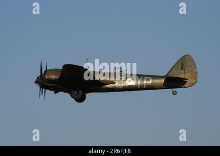 Bristol Blenheim Mk 1 G-BPIV, L6739 in Old Warden, Bedfordshire. Stockfoto