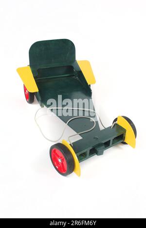 Eine hölzerne Seifenschachtel für Kinder Stockfoto