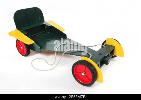 Eine bemalte Kinderseife aus Holz Stockfoto