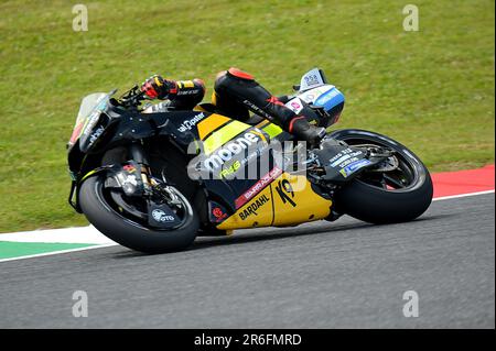Mugello, Italien. 09. Juni 2023. Mugello International Circuit, Mugello, Italien, 09. Juni 2023, Enea B während der Free Practice MotoGP Grand Prix von Italien – MotoGP World Championship Credit: Live Media Publishing Group/Alamy Live News Stockfoto