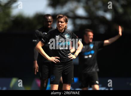 Maisie Adam während eines Trainings im Champneys Tring vor der Fußballhilfe für das UNICEF 2023-Spiel am Sonntag. Foto: Freitag, 9. Juni 2023. Stockfoto