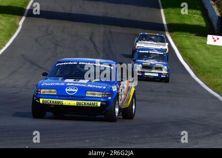 Mike Whitaker SNR, Patrick Motorsport Rover SD1, HRDC „Gerry Marshall“ Trophy Series, über 30 Autos auf dem Spielfeld für ein 45-minütiges Rennen mit zwei Fahrern Stockfoto