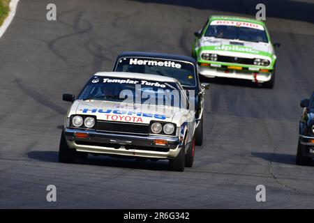 Mark Bevington, Paul Mullen, Toyota Celica, HRDC „Gerry Marshall“ Trophy Series, über 30 Autos auf dem Spielfeld für ein 45-minütiges Rennen mit zwei Fahrern Stockfoto