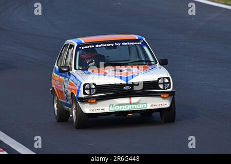 Simon Goodliff, Ford Fiesta, HRDC „Gerry Marshall“ Trophy Series, über 30 Autos auf dem Spielfeld für ein fünfundvierzig Minuten dauerndes Rennen mit zwei Fahrern vor 1980“ Stockfoto