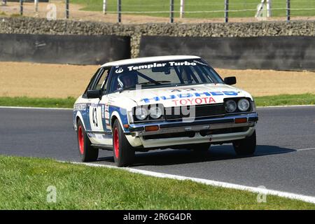 Mark Bevington, Paul Mullen, Toyota Celica, HRDC „Gerry Marshall“ Trophy Series, über 30 Autos auf dem Spielfeld für ein 45-minütiges Rennen mit zwei Fahrern Stockfoto