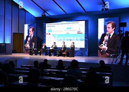 Mailand, Italien. 09. Juni 2023. Mailand, Italien OCEAN WEEK MAILAND Blue Economy Summit Veranstaltung an der Universität Bocconi organisiert von One Ocean Fondation Credit: Independent Photo Agency/Alamy Live News Stockfoto