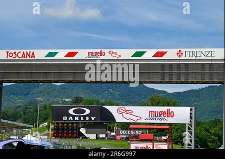 Mugello, Italien. 09. Juni 2023. Eine allgemeine Ansicht der internationalen Rennstrecke Mugello während der Free Practice MotoGP Grand Prix von Italien, MotoGP World Championship in Mugello, Italien, Juni 09 2023 Gutschrift: Independent Photo Agency/Alamy Live News Stockfoto