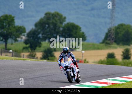 9. Juni 2023; Autodromo Internazionale del Mugello, Scarperia e San Piero, Florenz, Italien; 2023. Italienischer MotoGP-Trainingstag; Alex Marquez Gresini Racing MotoGP Credit: Action Plus Sports Images/Alamy Live News Stockfoto