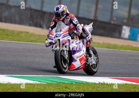 9. Juni 2023; Autodromo Internazionale del Mugello, Scarperia e San Piero, Florenz, Italien; 2023. Italienischer MotoGP-Trainingstag; Jorge Martin Prima Pramac Racing Credit: Action Plus Sports Images/Alamy Live News Stockfoto