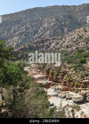 Tolle Landschaft in der Nähe des Paradise Valley in der Region Agadir, Marokko Stockfoto